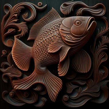 3D model Wakin fish (STL)